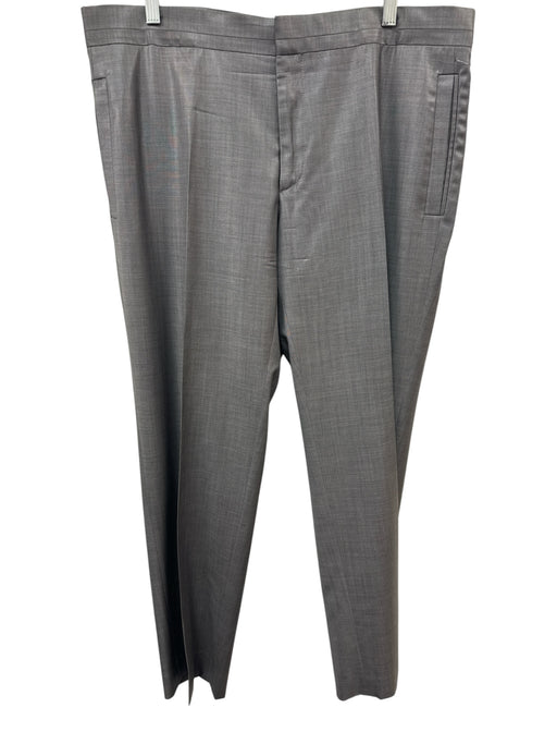 Versace Size 54 Gray Wool Blend Solid Dress Men's Pants Gray / 54