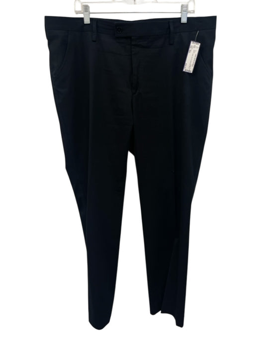 Gucci Size 56R Black Cotton Zip Fly Men's Pants Black / 56R