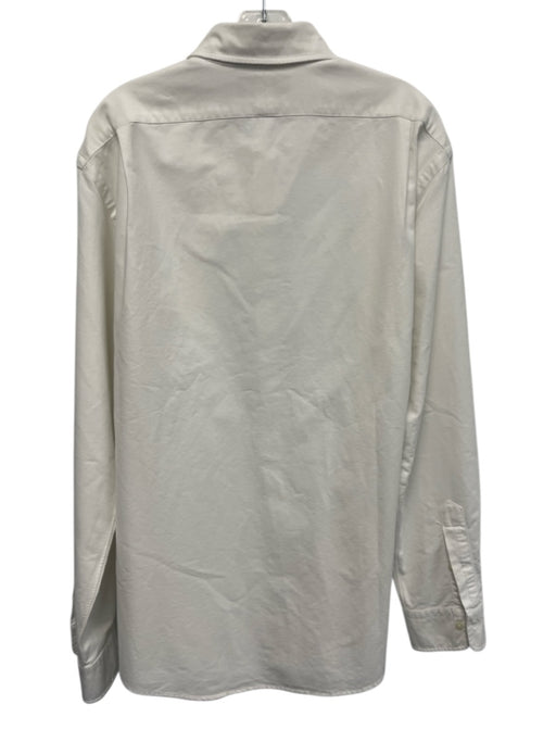 Ralph Lauren Size XL White Cotton Solid Oxford Button up Men's Long Sleeve Shirt White / XL