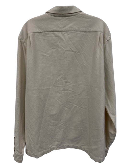 Polo Size XL Beige Cotton Solid Button Down Men's Long Sleeve Shirt Beige / XL