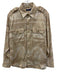 Polo Size L Beige & Multi Color Cotton All Over Print Men's Long Sleeve Shirt Beige & Multi Color / L