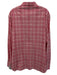 Polo Size XL Pink & White Cotton Plaid Button Down Men's Long Sleeve Shirt Pink & White / XL