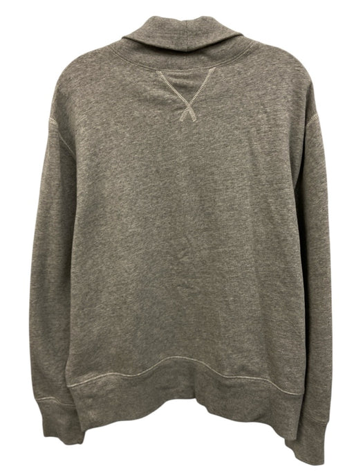 Polo Size L Gray Cotton Solid Turtleneck Sweatshirt Men's Long Sleeve Shirt Gray / L