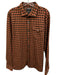 Todd Snyder Size L Orange & Brown & Blue Cotton All Over Print Long Sleeve Shirt Orange & Brown & Blue / L