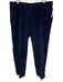 Ferragamo Size 56 Navy Blue Cotton Solid Men's Pants Navy Blue / 56
