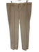 Ferragamo Size 56 Beige Cotton Solid Corduroy Men's Pants Beige / 56