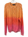 Polo Size XL Orange & Pink Cotton Gradient Knit Men's Sweater Orange & Pink / XL