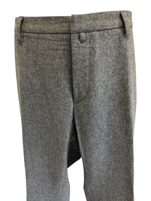 Gucci Size 54 Gray Wool Solid Men's Pants Gray / 54