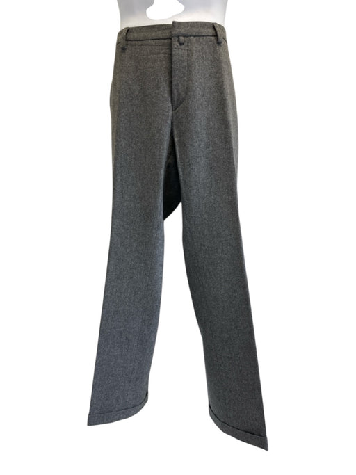 Gucci Size 54 Gray Wool Solid Men's Pants Gray / 54