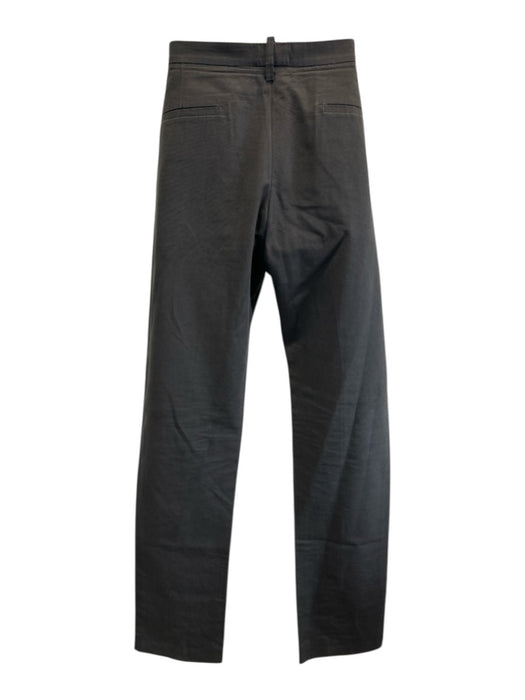 Balmain Size 52 Dark Gray Cotton Solid Slim Khakis Men's Pants Dark Gray / 52
