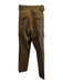 Yves Saint Laurent Size 56 Olive Green Cotton Solid Cargo Pocket Khakis Pants Olive Green / 56