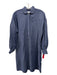 Ann Mashburn Size M Dark Wash Denim 3/4 Puffed Sleeve Button Neck Pockets Dress Dark Wash / M