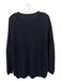 525 Size M Black Cotton Knit Long Sleeve Sweater Black / M