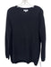 525 Size M Black Cotton Knit Long Sleeve Sweater Black / M