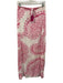 Calypso St. Barth Size L White & Pink Polyester Paisley Print Skirt Set White & Pink / L