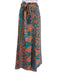 Calypso St. Barth Size L Blue & Orange Silk Wrap Tie Cover-Up Midi Skirt Blue & Orange / L