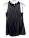 Sara Campbell Size M Black Silk Sleeveless Pom Pom Neckline Top Black / M