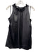 Sara Campbell Size M Black Silk Sleeveless Pom Pom Neckline Top Black / M