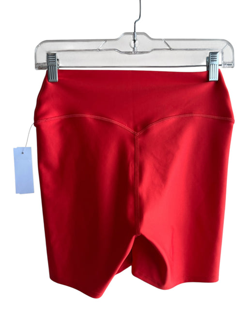 Alo Size M Orange No Fabric Tag Stretch High Waisted Shorts Orange / M