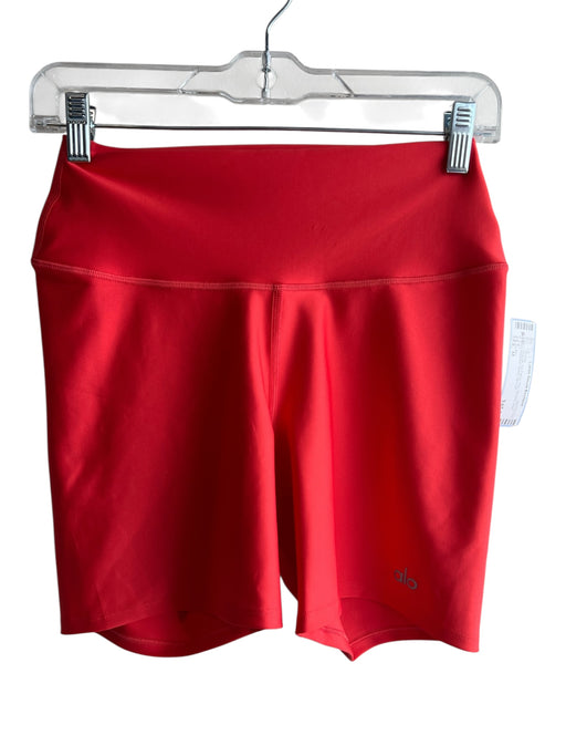 Alo Size M Orange No Fabric Tag Stretch High Waisted Shorts Orange / M