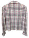 St John Couture Size 10 Pink, White, black Wool Blend Button Front Plaid Jacket Pink, White, black / 10