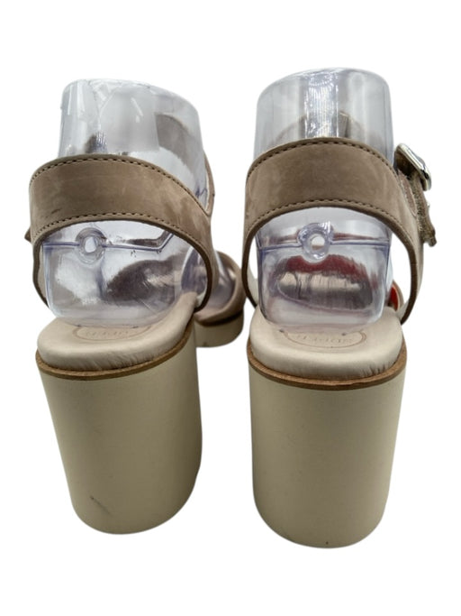 Paul Green Shoe Size 5.5 Beige Leather Upper Criss Cross Open Toe Sandals Beige / 5.5