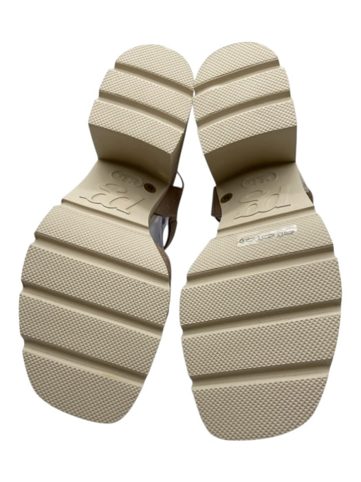 Paul Green Shoe Size 5.5 Beige Leather Upper Criss Cross Open Toe Sandals Beige / 5.5