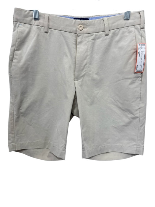 Peter Millar Size 30 Beige Cotton Blend Solid Khaki Men's Shorts Beige / 30