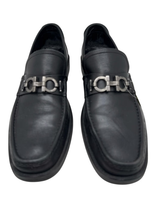 Salvatore Ferragamo Shoe Size 9 Black Leather Horsebit Men's Shoes Black / 9