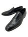 Salvatore Ferragamo Shoe Size 9 Black Leather Stacked Heel Men's Shoes Black / 9