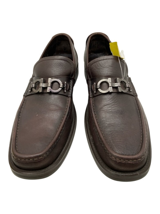 Salvatore Ferragamo Shoe Size 9 Purple Leather Horsebit Men's Shoes Purple / 9