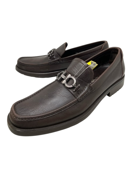 Salvatore Ferragamo Shoe Size 9 Purple Leather Horsebit Men's Shoes Purple / 9