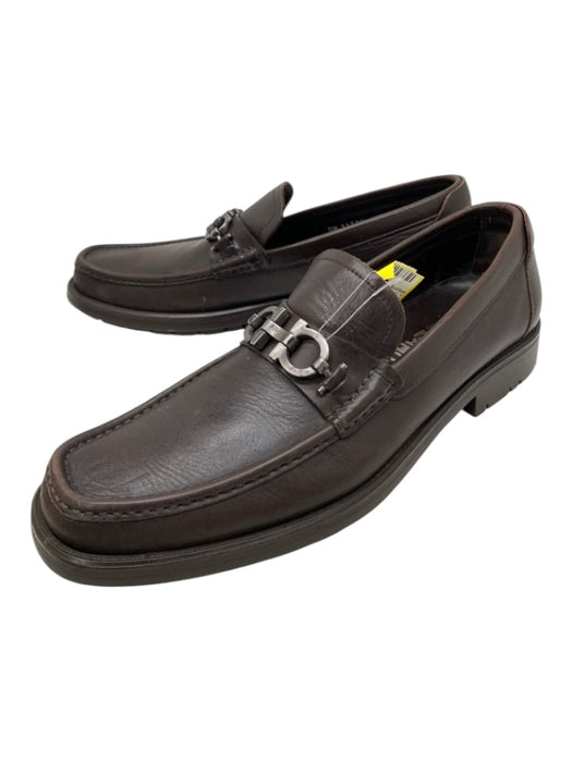 Salvatore Ferragamo Shoe Size 9 Purple Leather Horsebit Men's Shoes Purple / 9