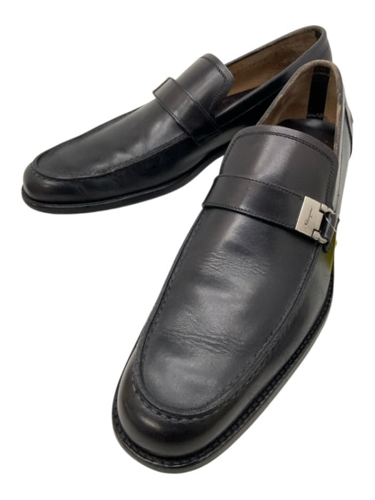 Salvatore Ferragamo Shoe Size 9 Black Leather Buckle Men's Shoes Black / 9