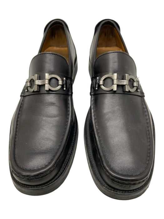 Salvatore Ferragamo Shoe Size 9 Black Leather Horsebit Men's Shoes Black / 9