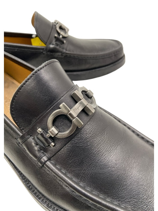 Salvatore Ferragamo Shoe Size 9 Black Leather Horsebit Men's Shoes Black / 9