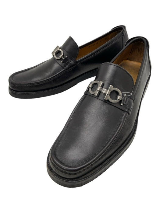 Salvatore Ferragamo Shoe Size 9 Black Leather Horsebit Men's Shoes Black / 9