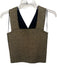 A.L.C. Size XS Gold & Black Rayon & Polyester Sleeveless Metallic Crop Tank Top Gold & Black / XS