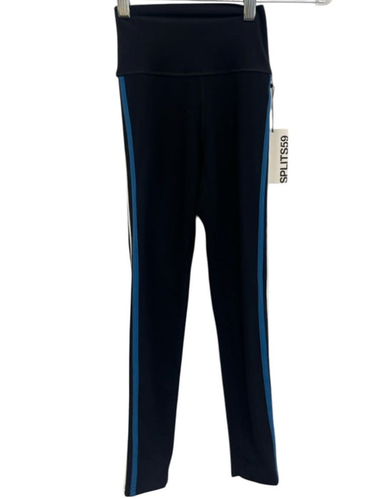 Splits 59 Size XS Black, Blue, White Nylon & Spandex Legging Sports Bra Pant Set Black, Blue, White / XS