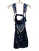 For Love & Lemons Size XS Navy & white Polyester Polka Dots Sleeveless Dress Navy & white / XS