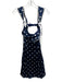 For Love & Lemons Size XS Navy & white Polyester Polka Dots Sleeveless Dress Navy & white / XS
