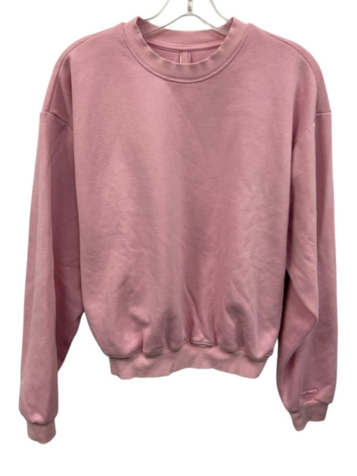 SKIMS Size M Pink Cotton & Polyester Long Sleeve Crew Neck Sweatshirt Pink / M