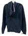 Madhappy Size M Cotton Navy & White Long Sleeve Contrast Stitch Hood Sweatshirt Cotton / M