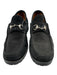 Gucci Shoe Size 8AA Black Leather Upper Suede Horsebit Lug Sole Slip On Loafers Black / 8AA