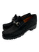 Gucci Shoe Size 8AA Black Leather Upper Suede Horsebit Lug Sole Slip On Loafers Black / 8AA