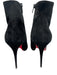 Christian Louboutin Shoe Size 39 Black Leather Upper Suede Pointed Toe Booties Black / 39