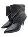 Givenchy Shoe Size 39 Black Lambskin Leather Ankle foldover Pointed Toe Booties Black / 39