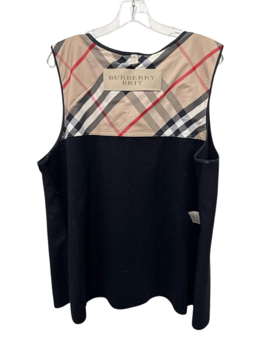 Burberry Brit Size 14 Black, Beige, Red Wool Blend Novacheck Lining Liner Jacket Black, Beige, Red / 14