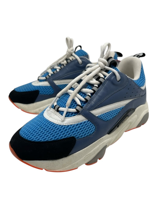 Dior Shoe Size 42 Blue & Orange Synthetic Mesh Sneaker Men's Shoes Blue & Orange / 42