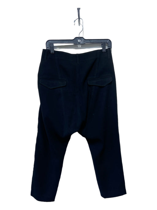 Nili Lotan Size 2 Black Polyester Tapered Loops Pockets Pants Black / 2